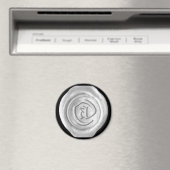 Aimant Monogramme de cire - Argent - Vieux Anglais (In Situ (Lave-vaisselle))