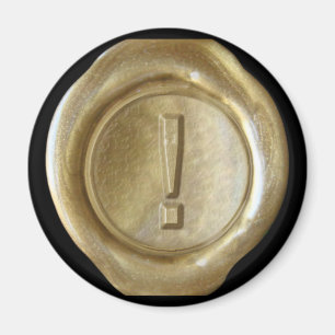 Aimant Monogramme de cire - Or - Style gras -