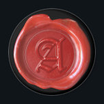 Aimant Monogramme de cire - Rouge - Vieux anglais<br><div class="desc">Aimant monogramme de sceau de cire artisanal - Lettre A - Ancien style anglais - Rouge Sélectionnez votre propre couleur arrière - plan qui correspond le mieux à vos besoins. OU...  devenez créatif avec des ciseaux.</div>