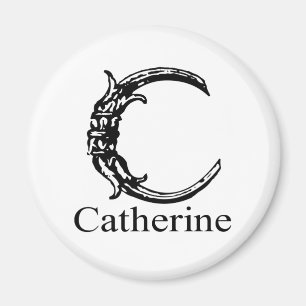 Aimant Monogramme de fantaisie : Catherine