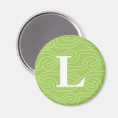 Aimant Monogramme de nouage orné - Lettre L (Recto/Verso)