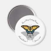 Aimant Monogramme de papillon Swallowtail (Recto/Verso)