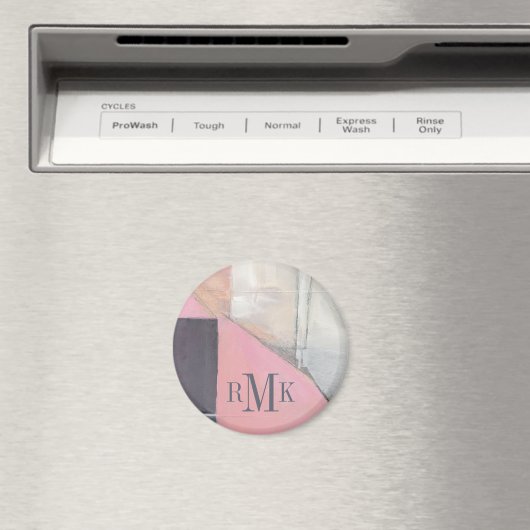 Aimant Monogramme | Épouse blanche (In Situ (Lave-vaisselle))