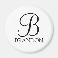 Monogramme et nom de script personnalisé