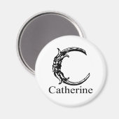 Aimant Monogramme fantaisie : Catherine (Recto/Verso)