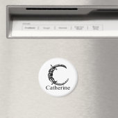 Aimant Monogramme fantaisie : Catherine (In Situ (Lave-vaisselle))