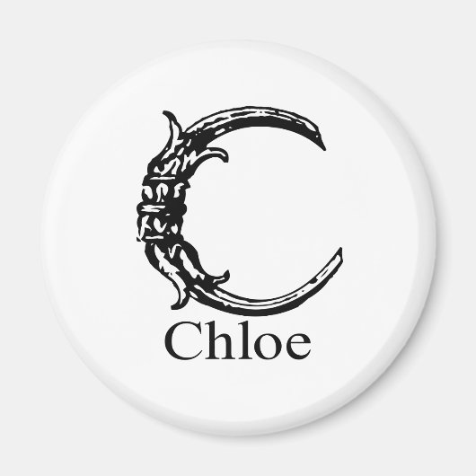 Aimant Monogramme fantaisie : Choix (Devant)