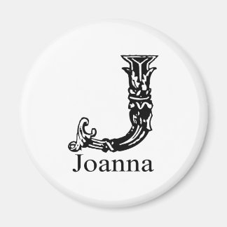 Aimant Monogramme fantaisie : Joanna