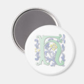 Aimant Monogramme Fleur-de-lis H (Recto/Verso)