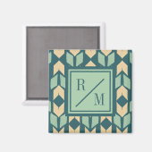 Aimant Monogramme | Geo Step extérieur | Flèche géométriq (Recto/Verso)