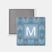 Aimant Monogramme | Geo Step extérieur | Motif Flèche ble (Recto/Verso)