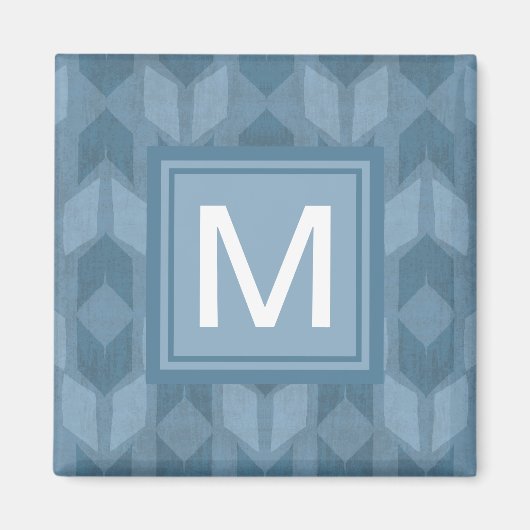 Aimant Monogramme | Geo Step extérieur | Motif Flèche ble (Devant)