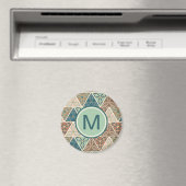 Aimant Monogramme | Geo Step extérieur | Motif géométriqu (In Situ (Lave-vaisselle))