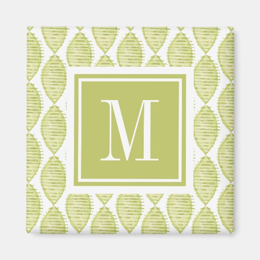 Aimant monogramme | Hygge Flowers (Devant)