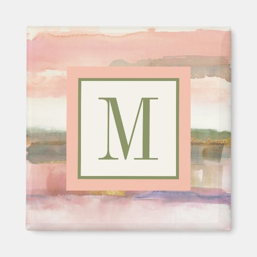 Aimant Monogramme | Influence de la ligne et de la couleu (Devant)