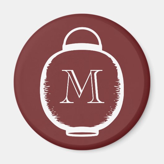 Aimant Monogramme japonais de lanternes (Devant)