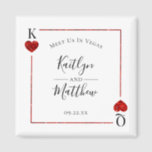 Aimant Monogramme Jeu Carte Mariage Enregistrer La Date<br><div class="desc">Célébrez dans le style avec ces mariage chic et très tendance à sauver les magnets de date. Ce design est facile à personnaliser avec votre libellé d'événement spécial et vos invités seront ravis quand ils reçoivent ces magnets fabuleux.</div>