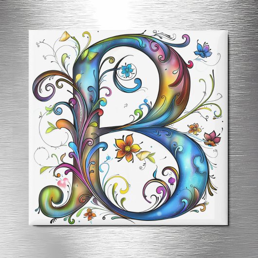 Aimant Monogramme lunaire B