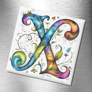 Aimant Monogramme lunaire X