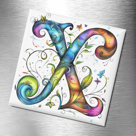Aimant Monogramme lunaire X