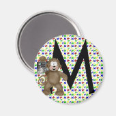 Aimant monogramme "M" (Recto/Verso)