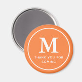 Aimant Monogramme Moderne Simple Merci Chic Pour Venir (Recto/Verso)