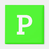Aimant Monogramme Neon Green Meilleure coordination des c (Devant)