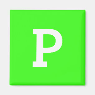 Aimant Monogramme Neon Green Meilleure coordination des c