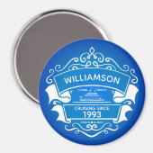 Aimant Monogramme Nom Cruse Navire Cabine Door Finder (Recto/Verso)