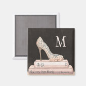 Aimant Monogramme | Pomme sauvage | Élégante mode talon h (Recto/Verso)