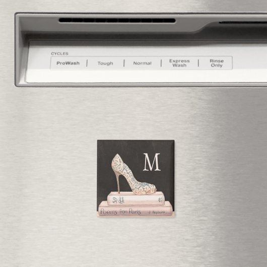 Aimant Monogramme | Pomme sauvage | Élégante mode talon h (In Situ (Lave-vaisselle))