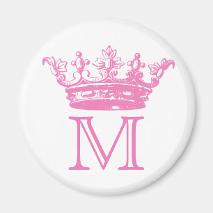 Aimant Monogramme vintage de couronne