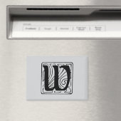 Aimant Monogramme W noir (In Situ (Lave-vaisselle))