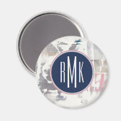 Aimant monogramme | White Out Crop (Recto/Verso)