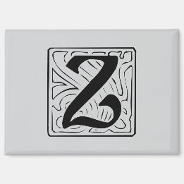 Aimant Monogramme Z noir