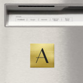 Aimant Monogrammes Art Déco Gold Satin (In Situ (Lave-vaisselle))