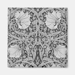 Aimant Monotone gris Pimpernel, William Morris