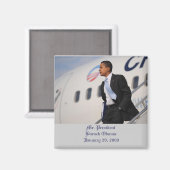 Aimant Monsieur le Président Barack Obama 20 janvier 2009 (Recto/Verso)