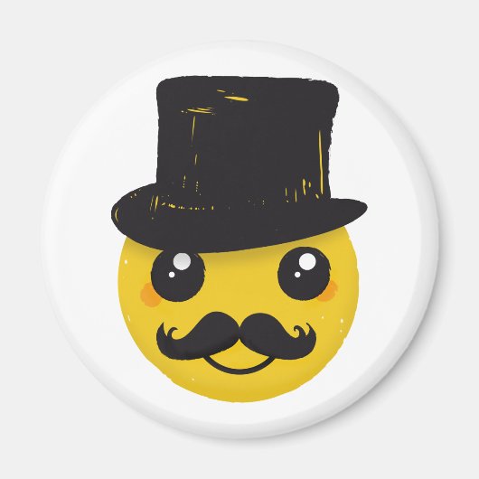 Aimant Monsieur Moustache (Devant)
