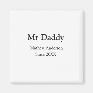 Aimant Monsieur Papa depuis ajouter année nom parents nom