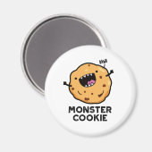 Aimant Monster Cookie Funky Food Pun (Recto/Verso)
