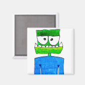 Aimant Monster "Groen" (Recto/Verso)