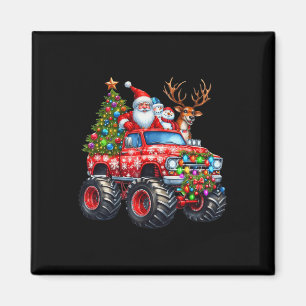 Aimant Monster Truck Père Noël Reindee Arbre de Noël Enfa