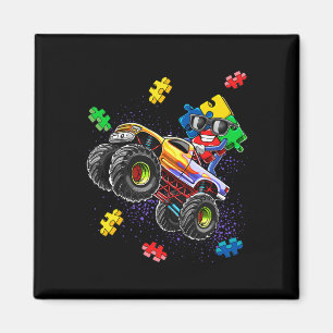 Aimant Monster Truck Sensibilisation sur l'autisme Puzzle