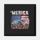 Aimant Monster Truck Usa Drapeau Merica Hommes garçons 4 (Devant)