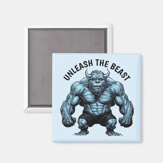 Aimant Monstre à cornes (Recto/Verso)