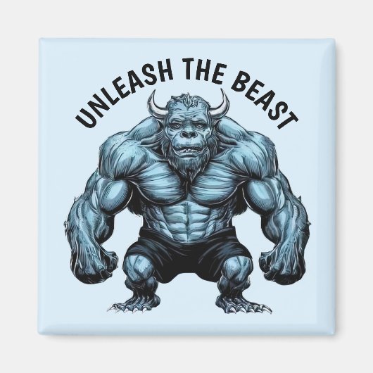 Aimant Monstre à cornes (Devant)