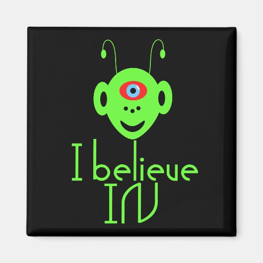 Aimant Monstre alien drôle (Devant)