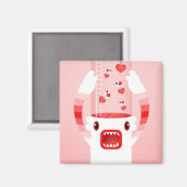 Aimant monstre blanc (Recto/Verso)