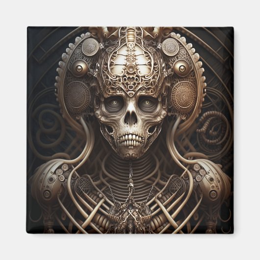 Aimant Monstre crâne Squelette Horreur (Devant)